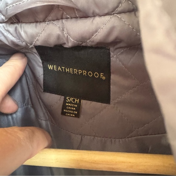 Weatherproof Structured Long Grey Topper Jacket Size Small - Picture 9 of 11